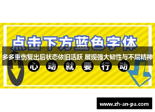 多多重伤复出后状态依旧活跃 展现强大韧性与不屈精神